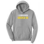 I Survived Order 66 - Mens & Ladies T-Shirt Hoodie - Athletic Heather