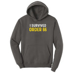 I Survived Order 66 - Mens & Ladies T-Shirt Hoodie - Charcoal
