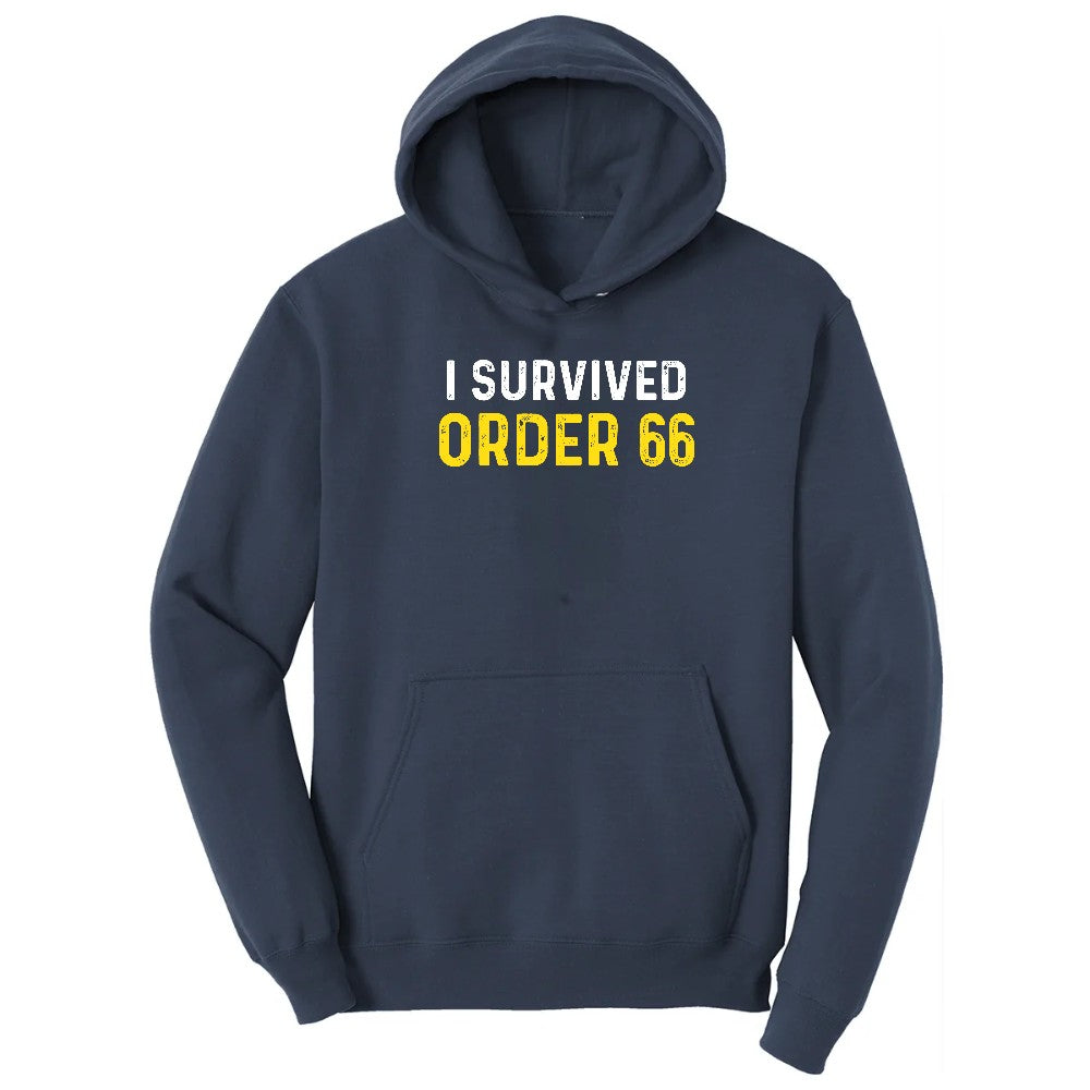 I Survived Order 66 - Mens & Ladies T-Shirt Hoodie - Navy