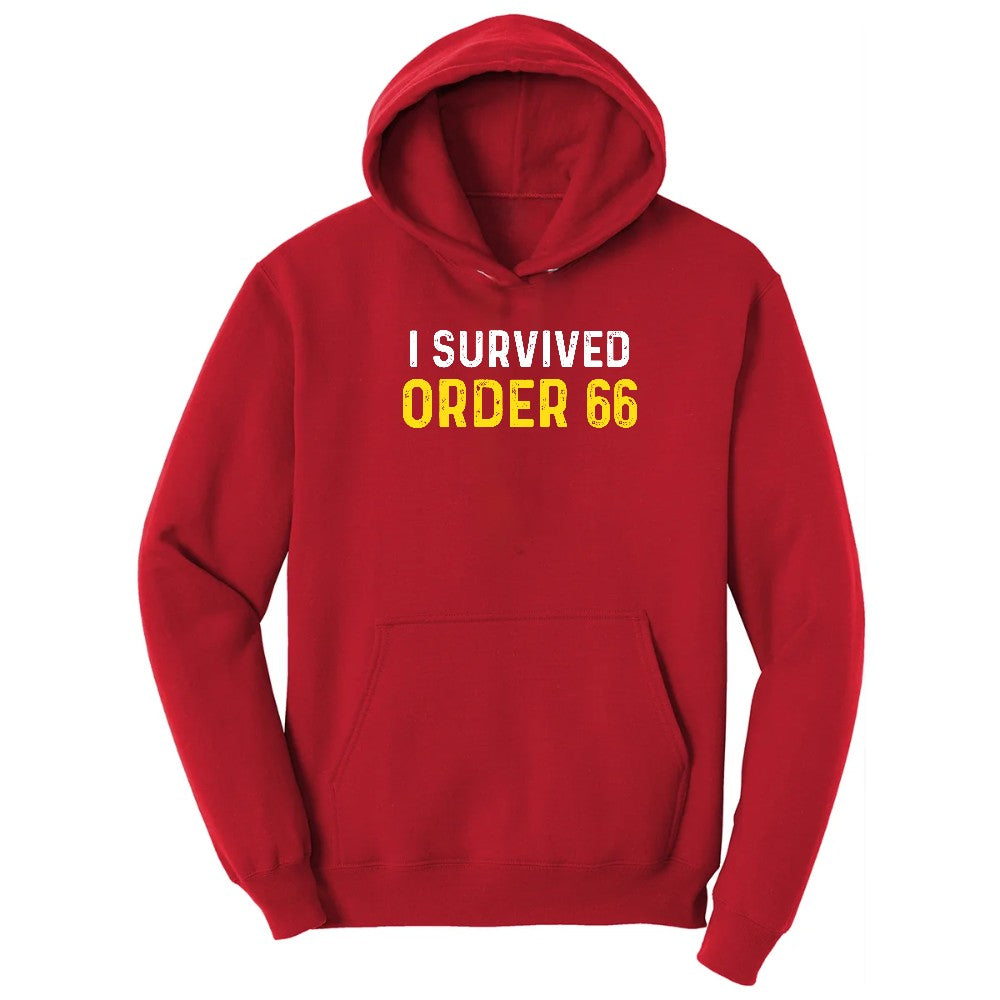 I Survived Order 66 - Mens & Ladies T-Shirt Hoodie - Red