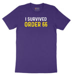 I Survived Order 66 - Mens & Ladies T-Shirt Short Sleeve Tee - Team Purple