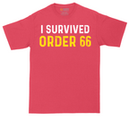 I Survived Order 66 tall t-shirt for men in Heather Red