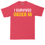 I Survived Order 66 tall t-shirt for men in Heather Red