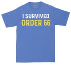 I Survived Order 66 tall t-shirt for men in Heather Royal