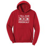 I Tell Jokes Periodically Hoodie - Red