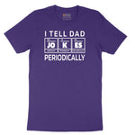 I Tell Jokes Periodically Short Sleeve Tee - Team Purple