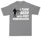 I Turn Bee Into Pee That is My Superpower tall t-shirt for men in Athletic Heather