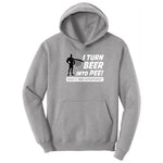 I Turn Beer Into Pee Hoodie - Athletic Heather