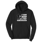 I Turn Beer Into Pee Hoodie - Jet Black