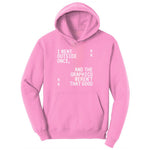 I Went Outside Once and the Graphics Weren't that Good - Mens & Ladies T-Shirt Youth Hoodie - Candy Pink