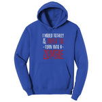 I Would Totally Be the First To Turn Into a Zombie - Mens & Ladies T-Shirt Hoodie - True Royal