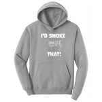 I'd Smoke That Beef Version Hoodie - Athletic Heather