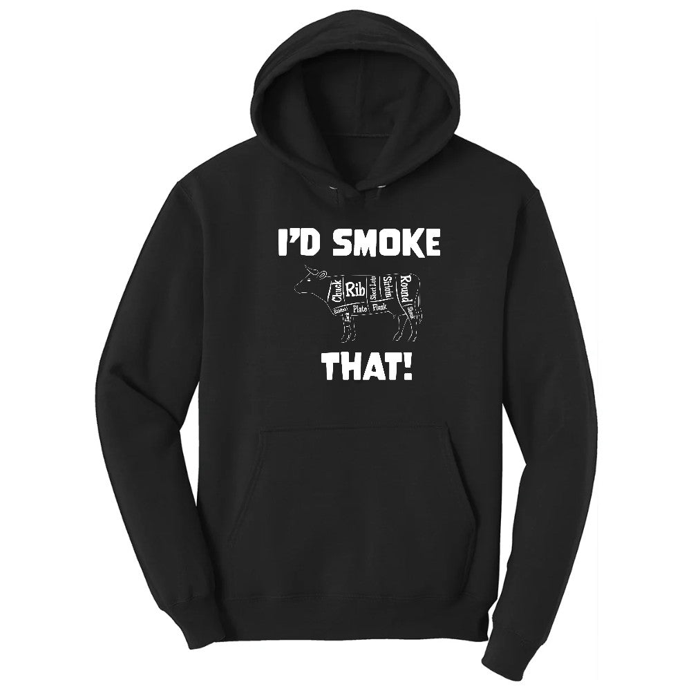 I'd Smoke That Beef Version Hoodie - Jet Black