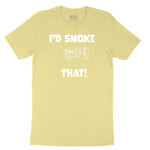 I'd Smoke That Beef Version Toddler Short Sleeve Tee - Yellow