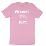 I'd Smoke That Beef Version Youth Short Sleeve Tee - Candy Pink