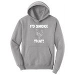 I'd Smoke That Chicken Version Hoodie - Athletic Heather