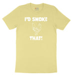 I'd Smoke That Chicken Version Youth Short Sleeve Tee - Yellow