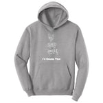 I'd Smoke That Meat Chart Version Ladies Hoodie - Athletic Heather