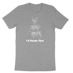 I'd Smoke That Meat Chart Version Ladies Short Sleeve Tee - Granite Heather