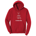 I'd Smoke That Meat Chart Version Hoodie - Red