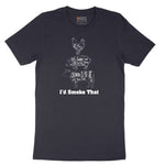 I'd Smoke That Meat Chart Version Short Sleeve Tee - Deep Navy