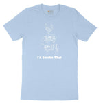 I'd Smoke That Meat Chart Version Toddler Short Sleeve Tee - Light Blue