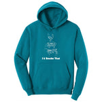 I'd Smoke That Meat Chart Version Youth Hoodie - Teal