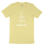 I'd Smoke That Meat Chart Version Youth Short Sleeve Tee - Yellow
