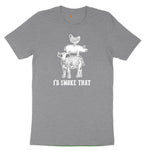 I'd Smoke That Original Design Youth Short Sleeve Tee - Athletic Heather