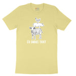 I'd Smoke That Original Design Youth Short Sleeve Tee - Yellow