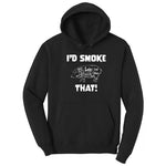 I'd Smoke That Pork Version Hoodie - Jet Black