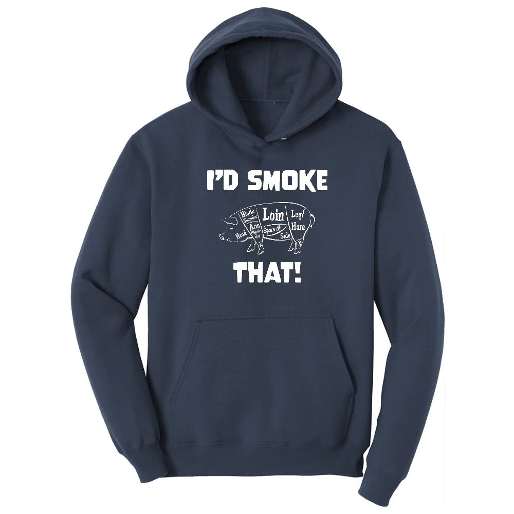 I'd Smoke That Pork Version Hoodie - Navy