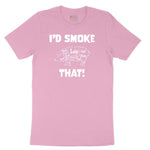 I'd Smoke That Pork Version Toddler Short Sleeve Tee - Candy Pink