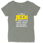If I Was a Jedi Ladies Curvy Tee - Bamboo Blackout