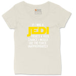 If I Was a Jedi Ladies Curvy Tee - Natural Heather