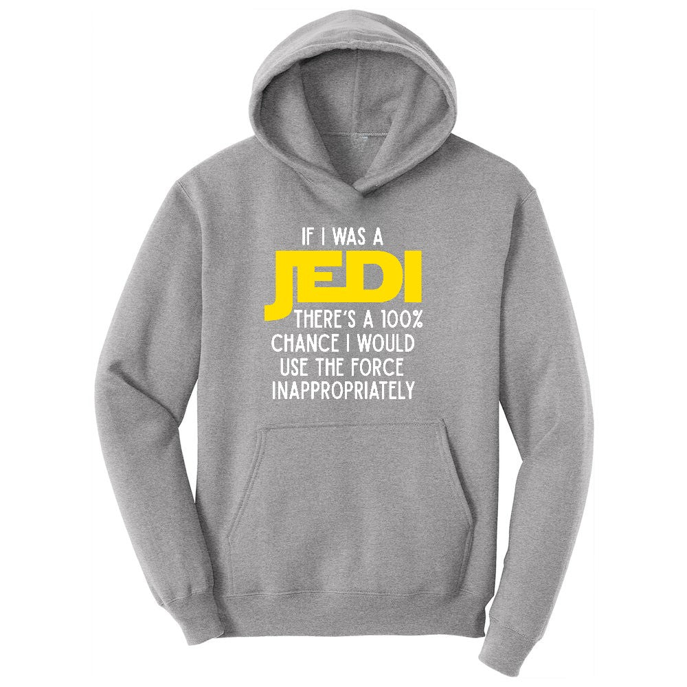 If I Was a Jedi Ladies Hoodie - Athletic Heather