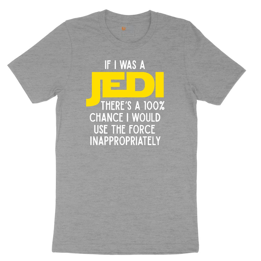 If I Was a Jedi Ladies Short Sleeve Tee - Granite Heather