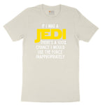 If I Was a Jedi Ladies Short Sleeve Tee - Natural Heather