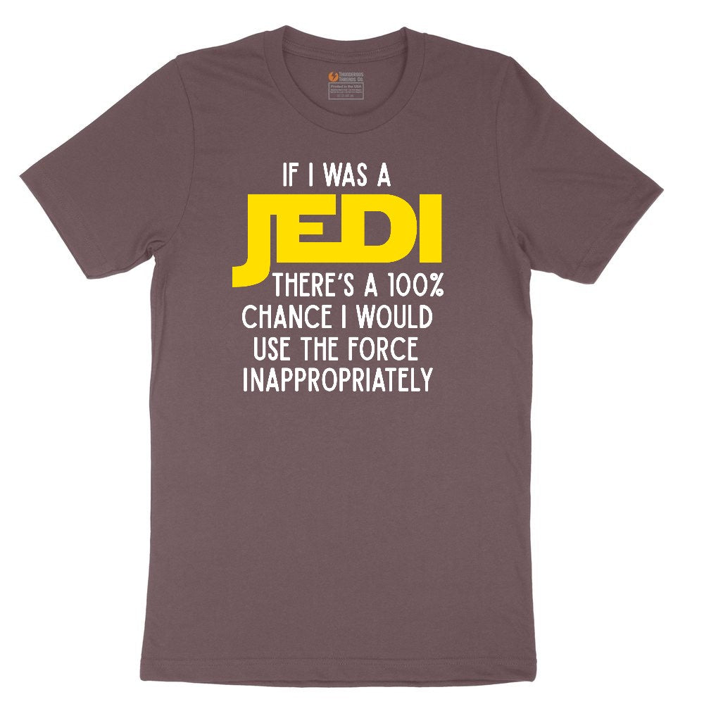 If I Was a Jedi Ladies Short Sleeve Tee - Sangria Blackout