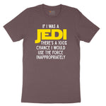 If I Was a Jedi Ladies Short Sleeve Tee - Sangria Blackout