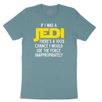 If I Was a Jedi Ladies Short Sleeve Tee - Surf Blackout