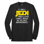 If I Was a Jedi Long Sleeve Tee - Jet Black