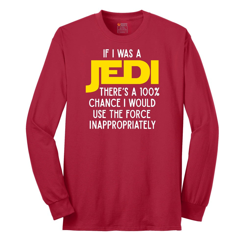 If I Was a Jedi Long Sleeve Tee - Red
