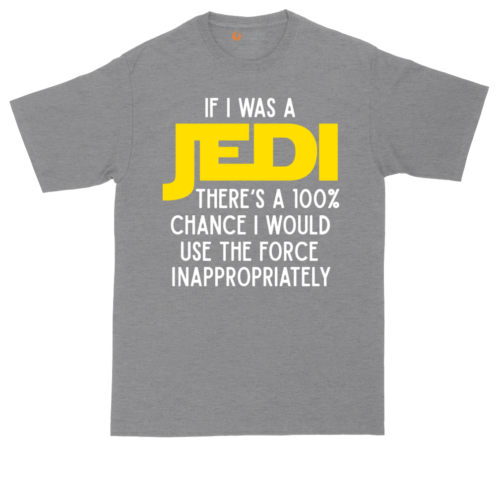 If I Was a Jedi tall t-shirt for men in Athletic Heather
