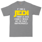 If I Was a Jedi tall t-shirt for men in Athletic Heather