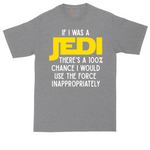If I Was a Jedi tall t-shirt for men in Athletic Heather