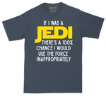 If I Was a Jedi tall t-shirt for men in Heather Navy