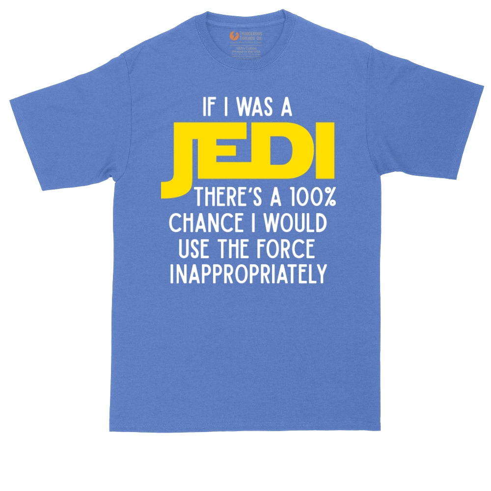 If I Was a Jedi tall t-shirt for men in Heather Royal