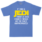 If I Was a Jedi tall t-shirt for men in Heather Royal