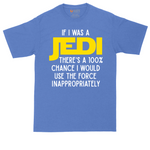 If I Was a Jedi tall t-shirt for men in Heather Royal